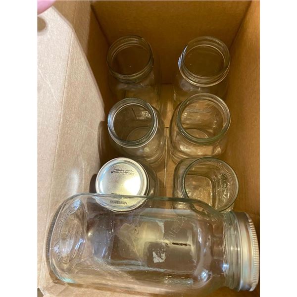 APPROX. 8 MASON JARS - NO LIDS