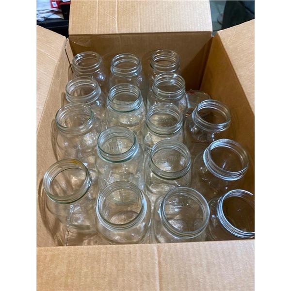 APPROX. 15 MASON JARS - NO COVERS