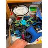 Image 1 : BOX LOT OF DOG TOYS, COLLARS, TRAINING ACCESSORIES