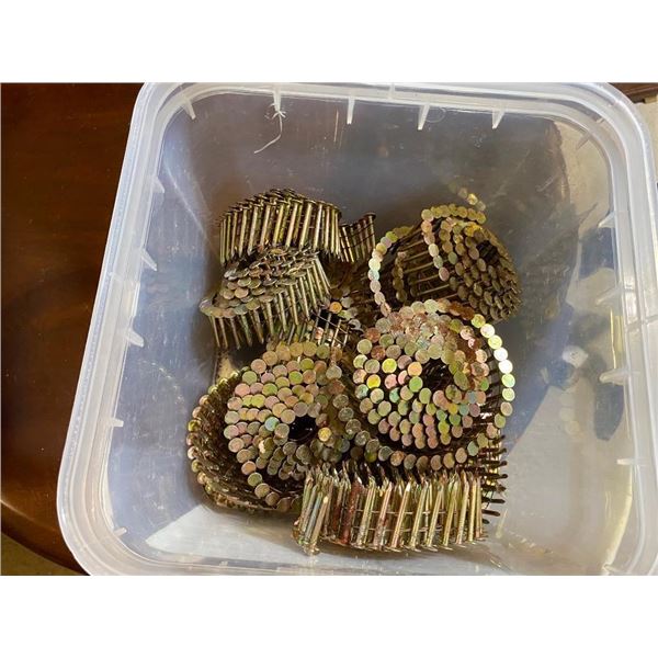 8 COILS OF 1IN STRIP NAILS