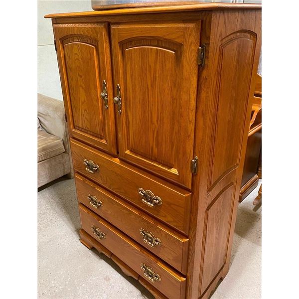 32IN WOODEN WARDROBE CABINET