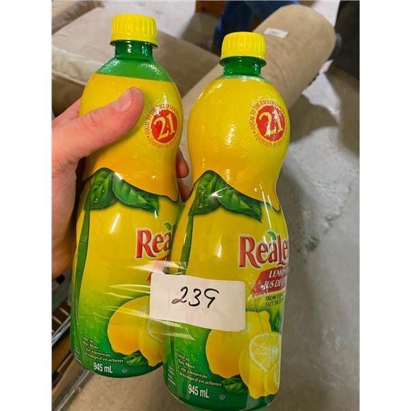 2 BOTTLES OF LEMON JUICE