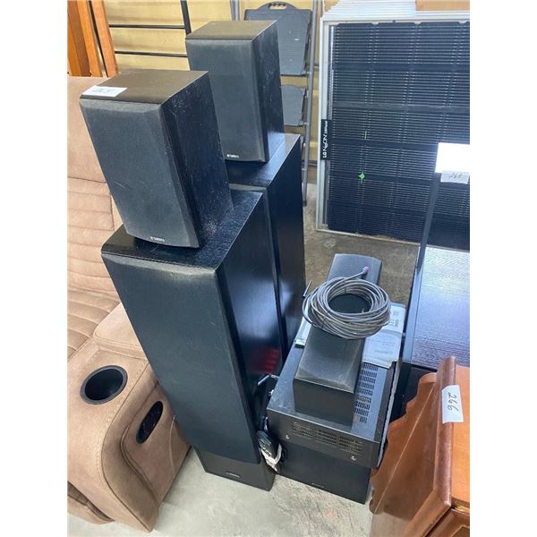COMPLETE YAMAHA SPEAKER SYSTEM WITH CONTROL BOX