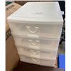 Image 1 : 4-DRAWER STORAGE PLASTIC STORAGE CONTAINER