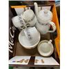 Image 1 : 6PC CUP AND SAUCER AND PITCHER - FINE BONE CHINA