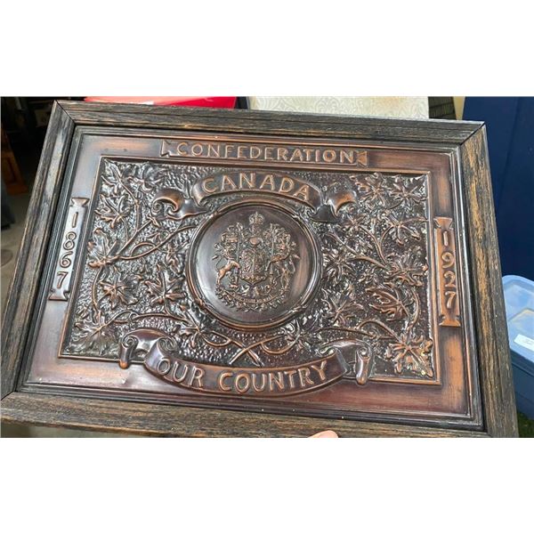 CANADA CONFEDERATION TIN SIGN