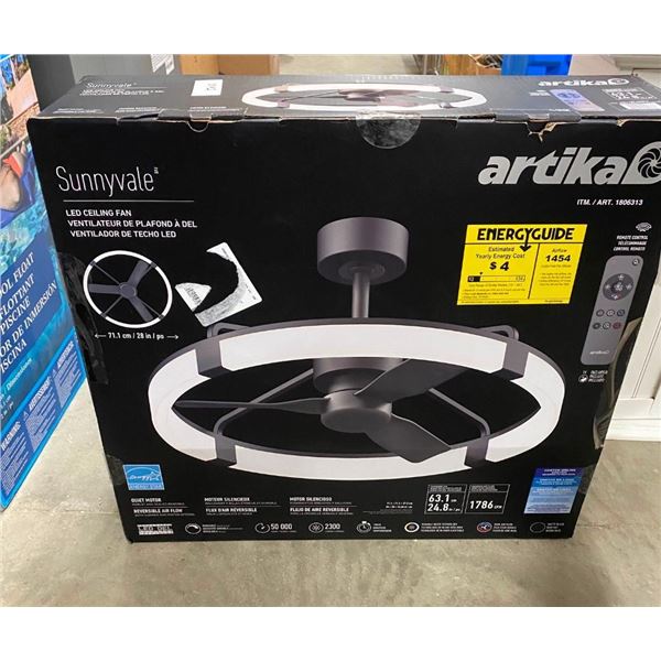 24IN ARTIKA LED CEILING FAN / LIGHT