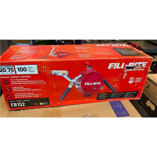 FILL-RITE HAND FUEL PUMP WITH 8FT TRANSFER HOSE