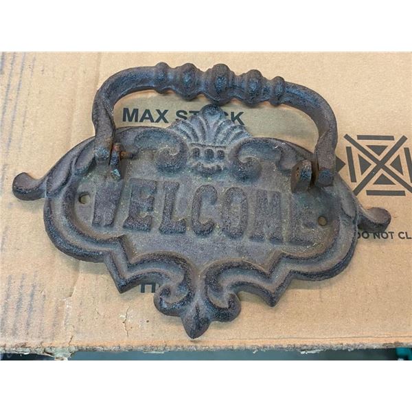 WELCOME DOOR KNOCKER