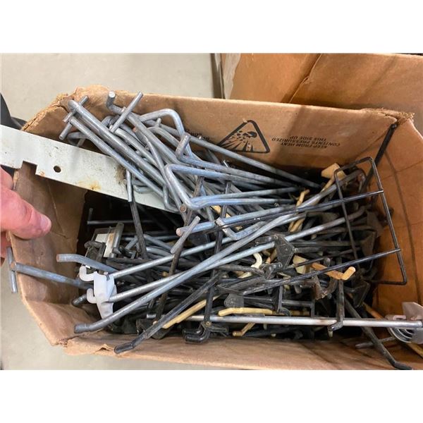 BOX OF ASSORTED PEGBOARD HOOKS