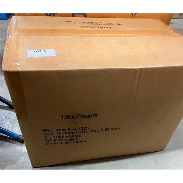 APPROX. 5000 OF 12X17 DEEEP DISH DOUGH SHEETS