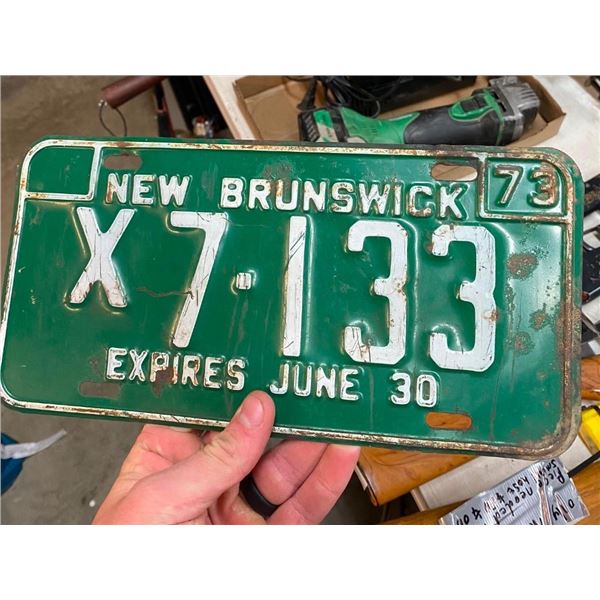 NB LICENSE PLATE
