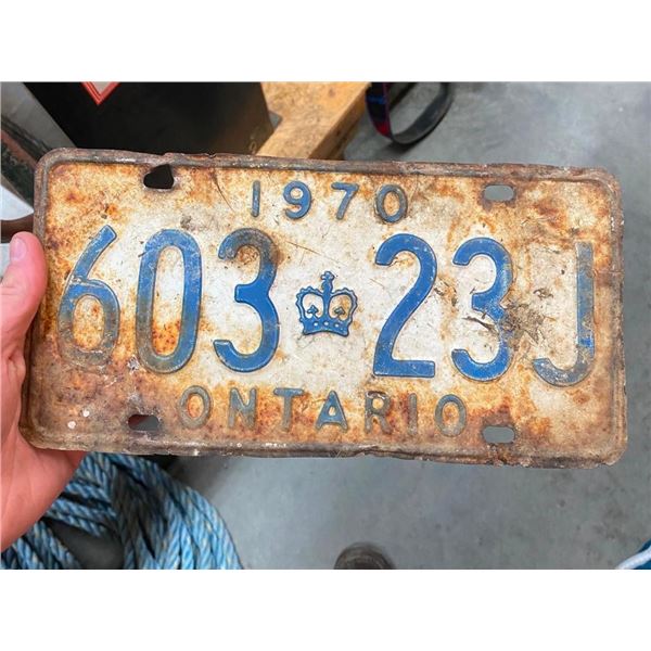 ONTARIO LICENSE PLATE
