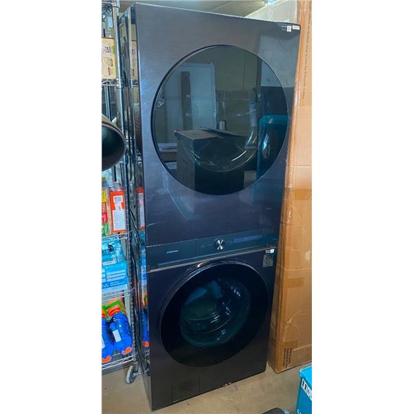 26.5X28X74IN SAMSUNG STACKABLE WASHER AND DRYER ***** SEE DESCRIPTION *****