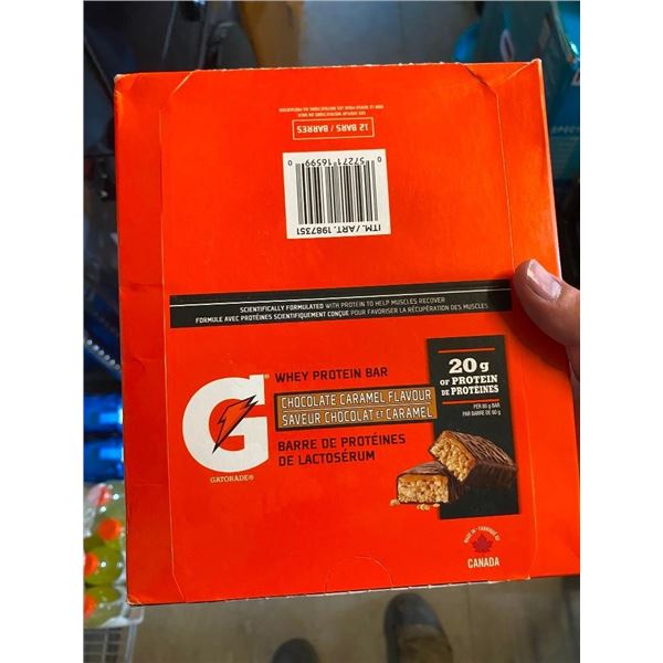 12 GATORADE CHOCOLATE CARAMEL ENERGY BARS