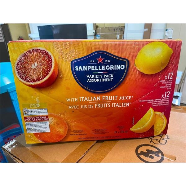 24 CANS OF ASSORTED SANPELLEGRINO DRINKS