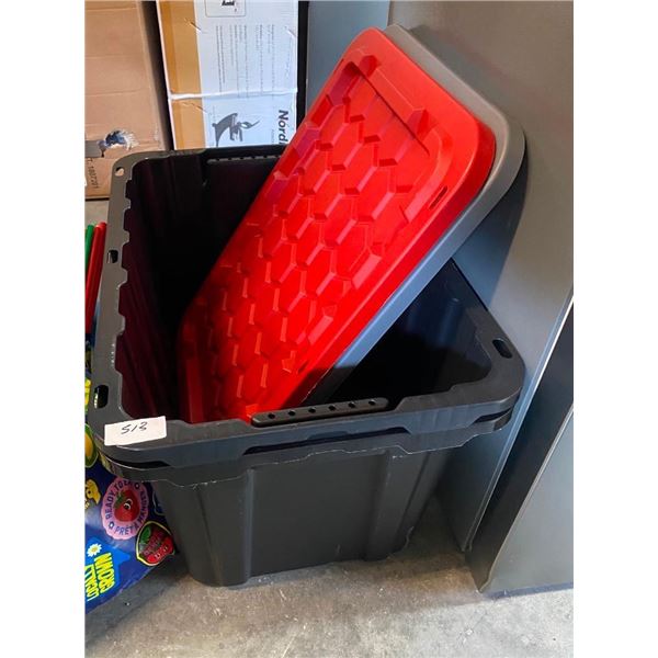 2 STORAGE CONTAINERS - 28X20X16IN