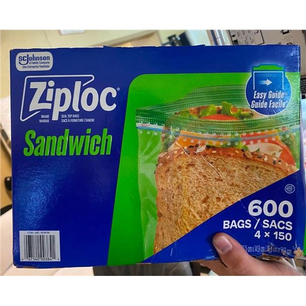 600 ZIPLOC SANDWICH BAGS