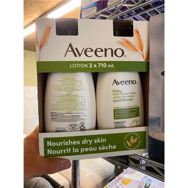 2 BOTTLES AVEENO MOISTURIZING LOTION