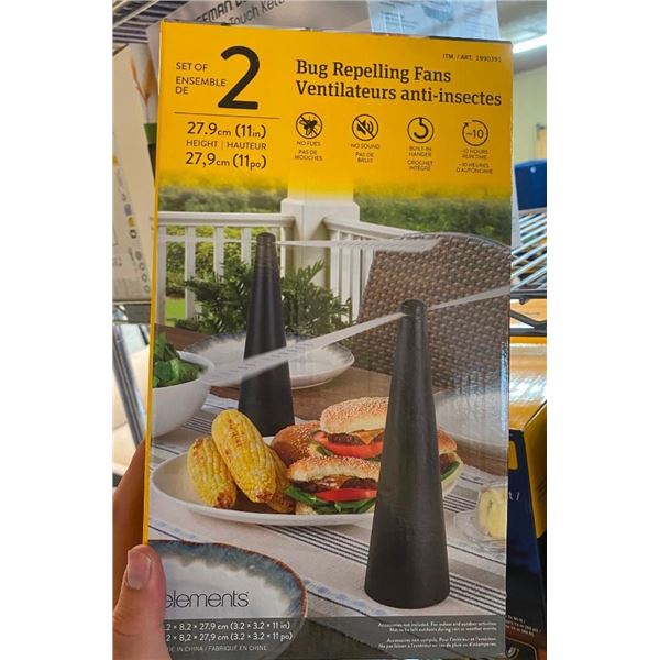 2 BUG REPELLENT FANS