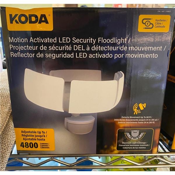MOTION ACTIVATED LED SECURITY FLOOD LIGHT