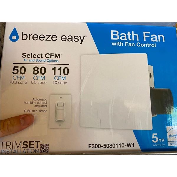BATHROOM FAN WITH FAN CONTROL