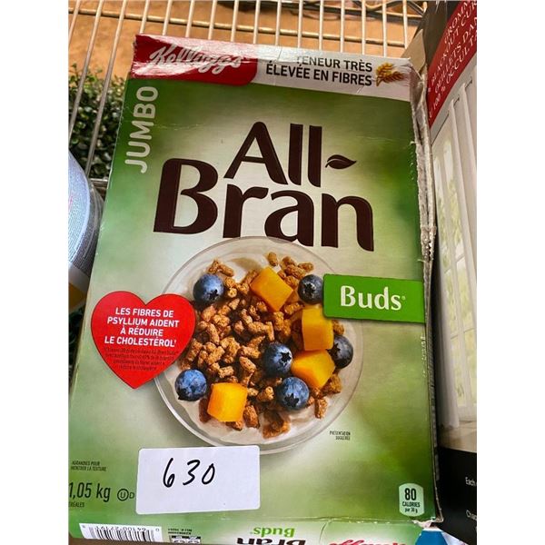 BOX OF ALL BRAN CEREAL