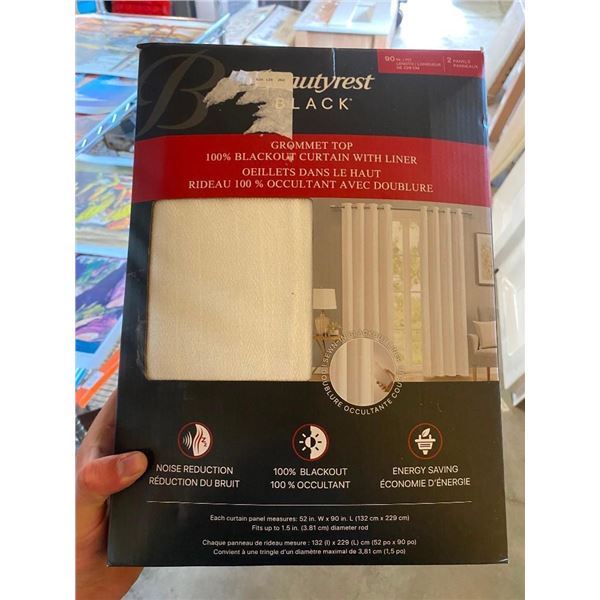 2 OF 90IN BLACKOUT CURTAIN PANELS