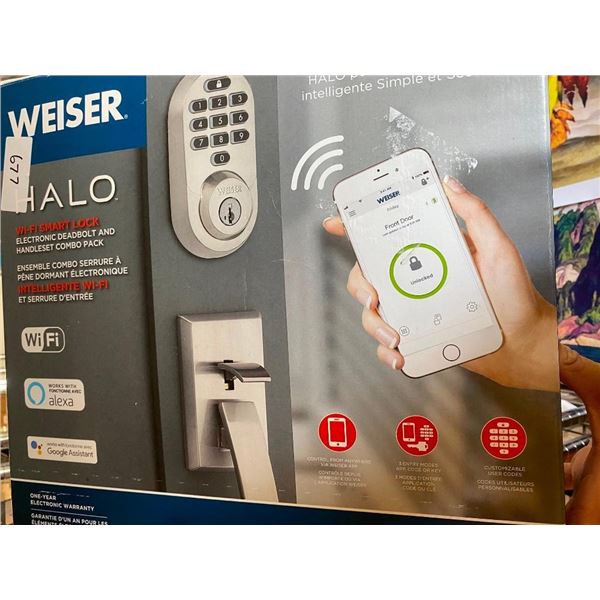 WEISER WIFI SMART LOCK - LOOKS TO BE ASSEMBLED ONCE