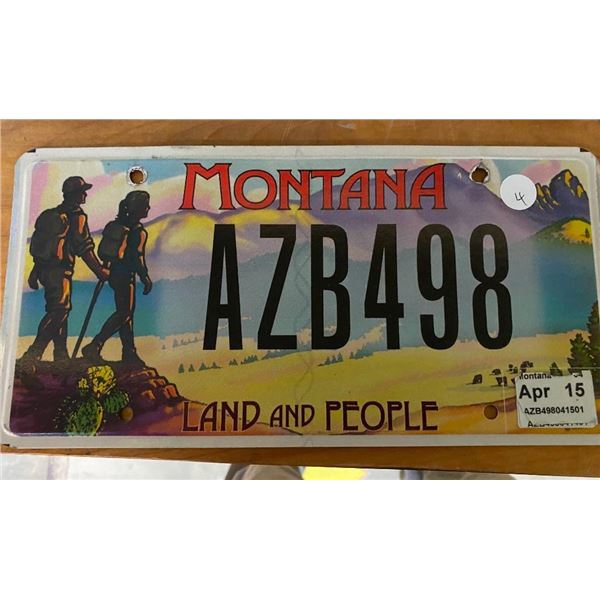 MONTANA LICENSE PLATE