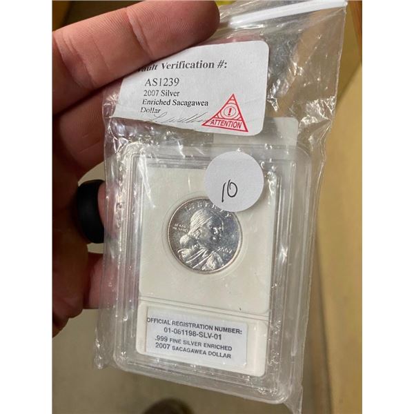 2007 SACAGAWEA US DOLLAR - SILVER ENRICHED ONLY