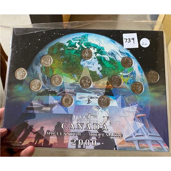 2000 MILLENNIUM CANADIAN QUARTER SET