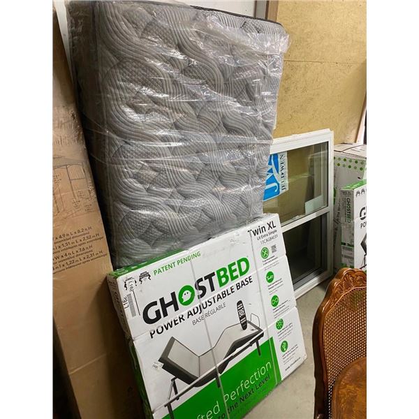 TWIN XL GHOSTBED ADJUSTABLE BASE WITH MATTRESS