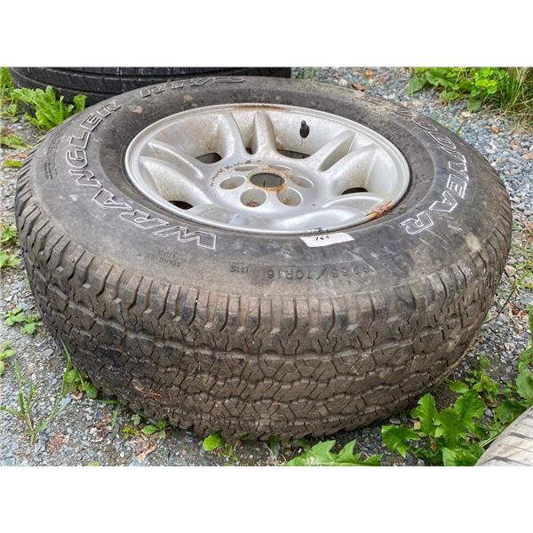 265/70R16 TIRE AND RIM