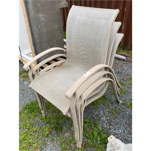 3 PATIO CHAIRS