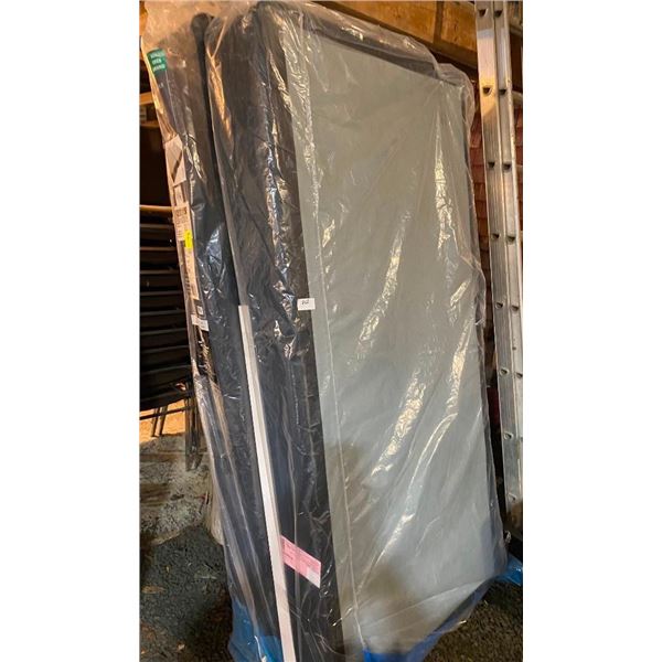 2 SINGLE SIZE BOX FRAMES - COULD BE PUT TOGETHER FOR KING BOX FRAME OR SEPARATE AS SINGLES
