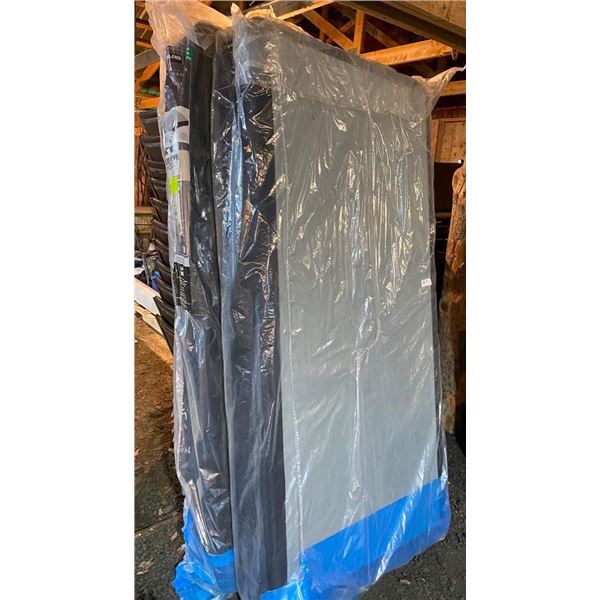 2 SINGLE SIZE BOX FRAMES - COULD BE PUT TOGETHER FOR KING BOX FRAME OR SEPARATE AS SINGLES