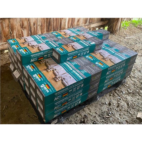 APPROX. 415 SQ FT OF GOLDEN SELECT HERRINGBONE LAMINATE FLOORING