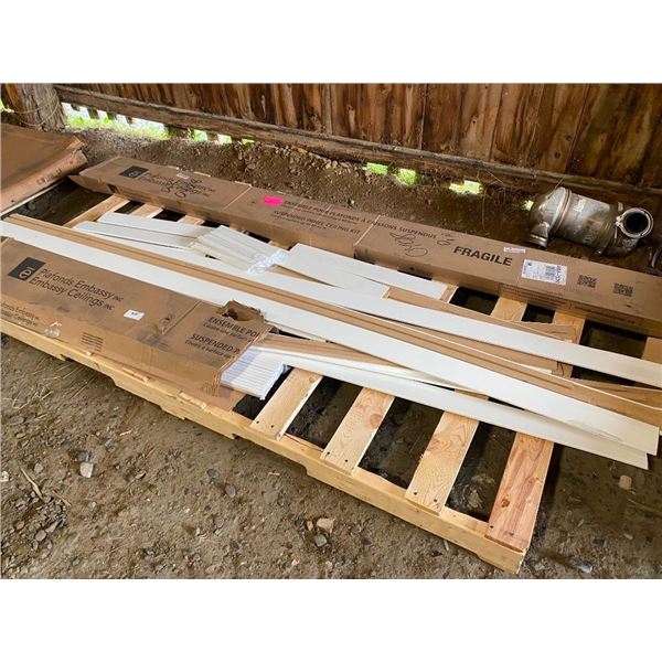 PALLET OF ASSORTED CEILING SUPPORTS FOR SUSPENDED CEILING