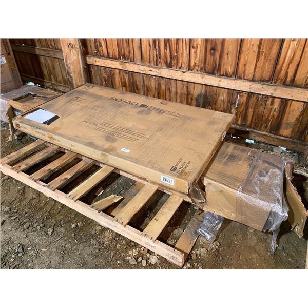 SOJAG 10X12FT SUN SHELTER - LOOKS TO BE ALL THERE BUT BOX IS OPENED ON BOTH ENDS