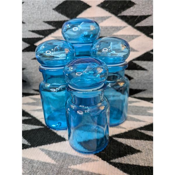 Four Apothecary Jars Vintage from Belgium