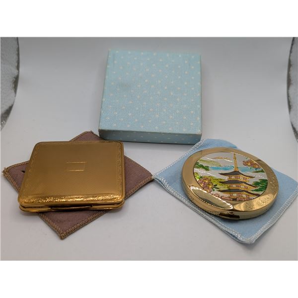 Two Vintage Cosmetic Compacts