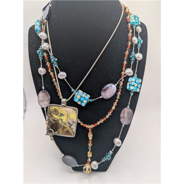 Three Necklaces Anne Klein and Serefina