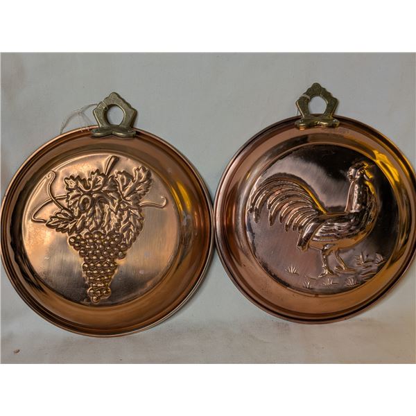 Genin Trudeau Sold Copper Hanging Molds x2