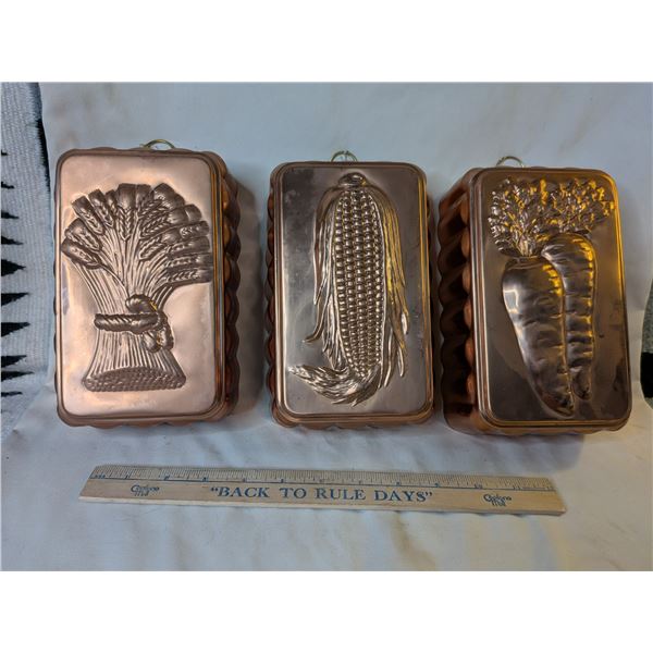 Genin Trudeau - Copper Molds x 3
