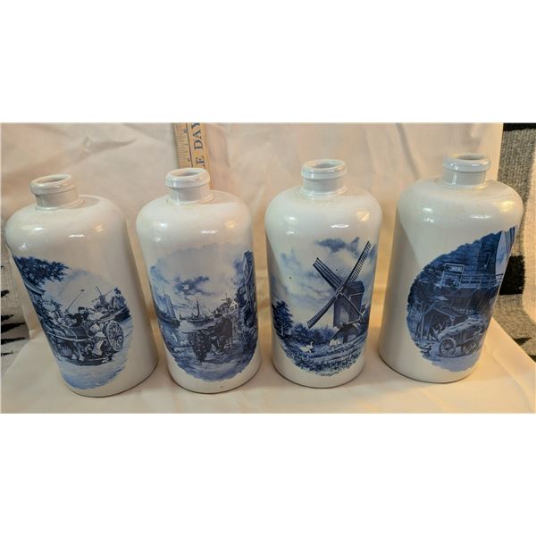 Max Kruger Delft Style Stoneware Decanter Collection