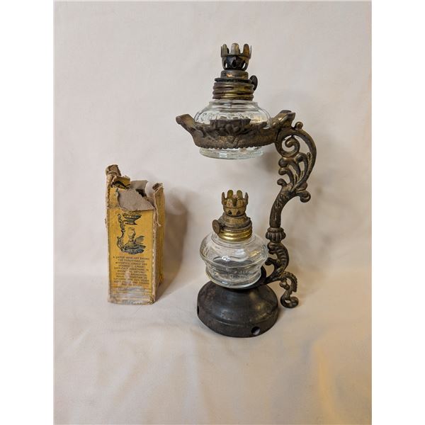 Antique Vapo Cresolene Vaporizer Oil Lamp Components