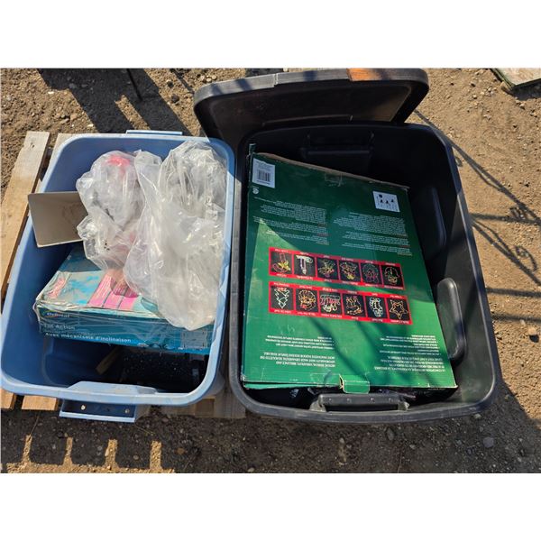 Misc. Lot inc. (2) Storage Totes