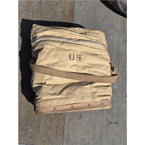 Vintage US Military Canvas Water Can Case / Carrying Bag