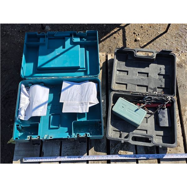 (2) Empty Tool Cases w/ asst. Drill Bits